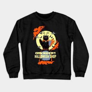 Grim Malkin's Halloween Shop Crewneck Sweatshirt